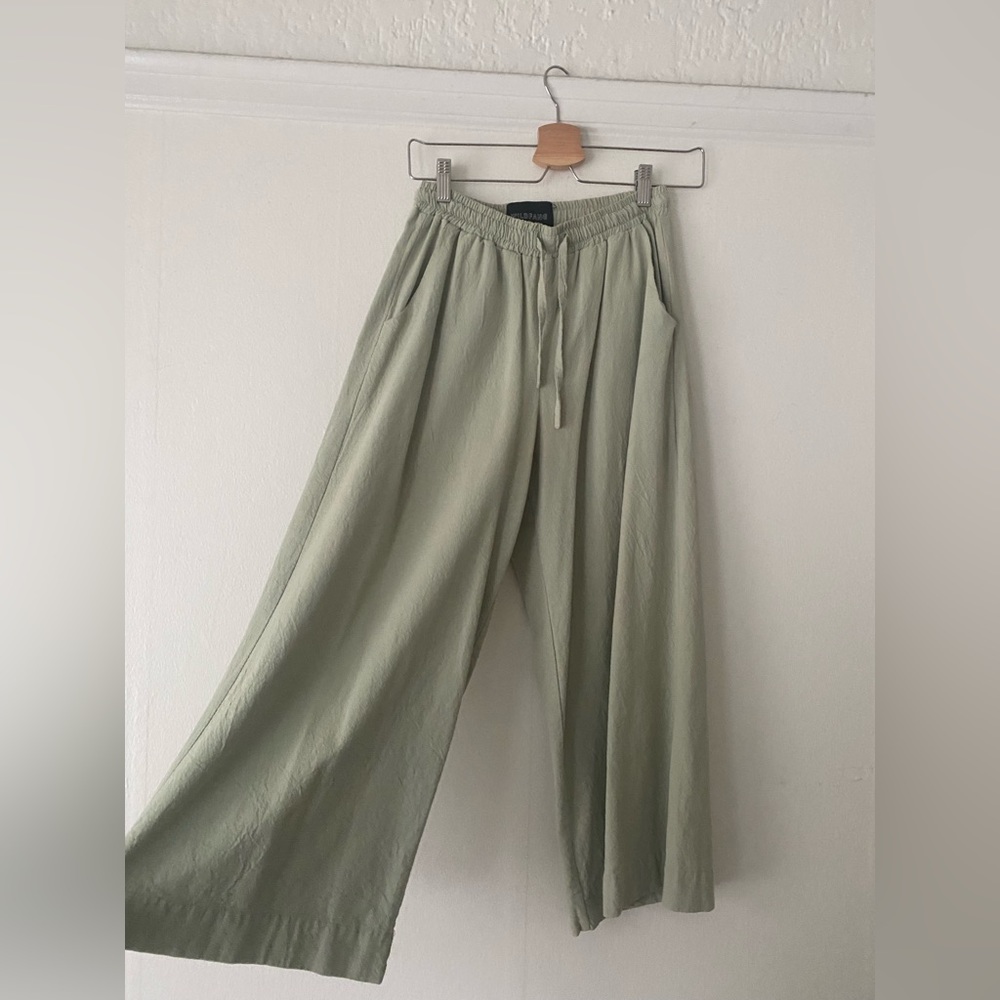 WILDFANG Ultimate Crinkle Cotton Wide Leg Pants